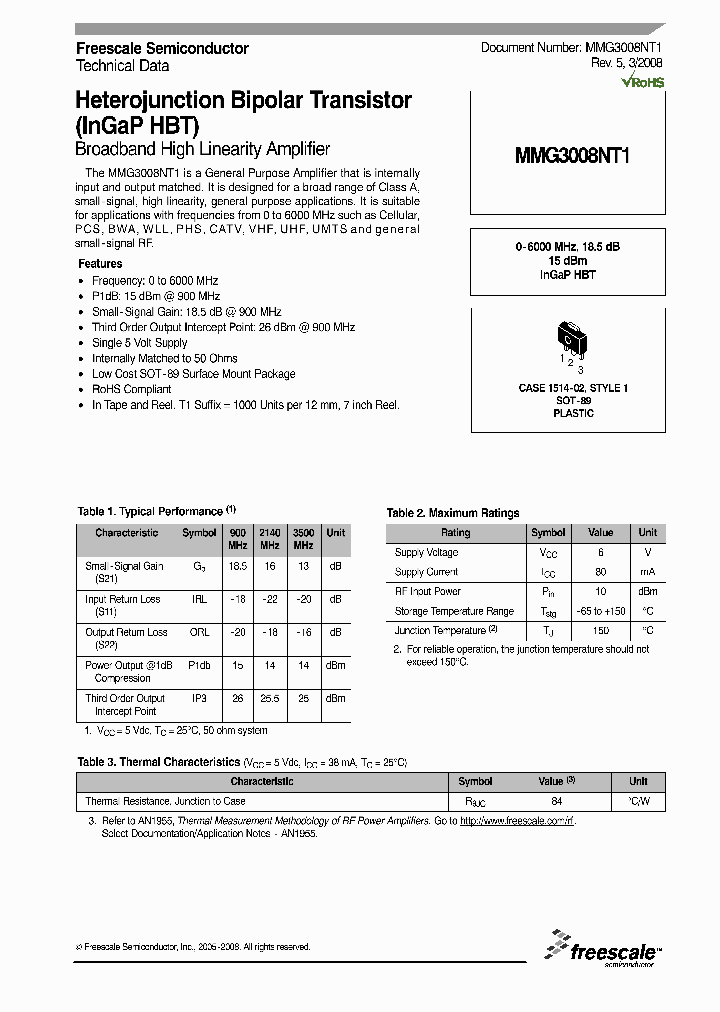 MMG3008NT1_4237287.PDF Datasheet