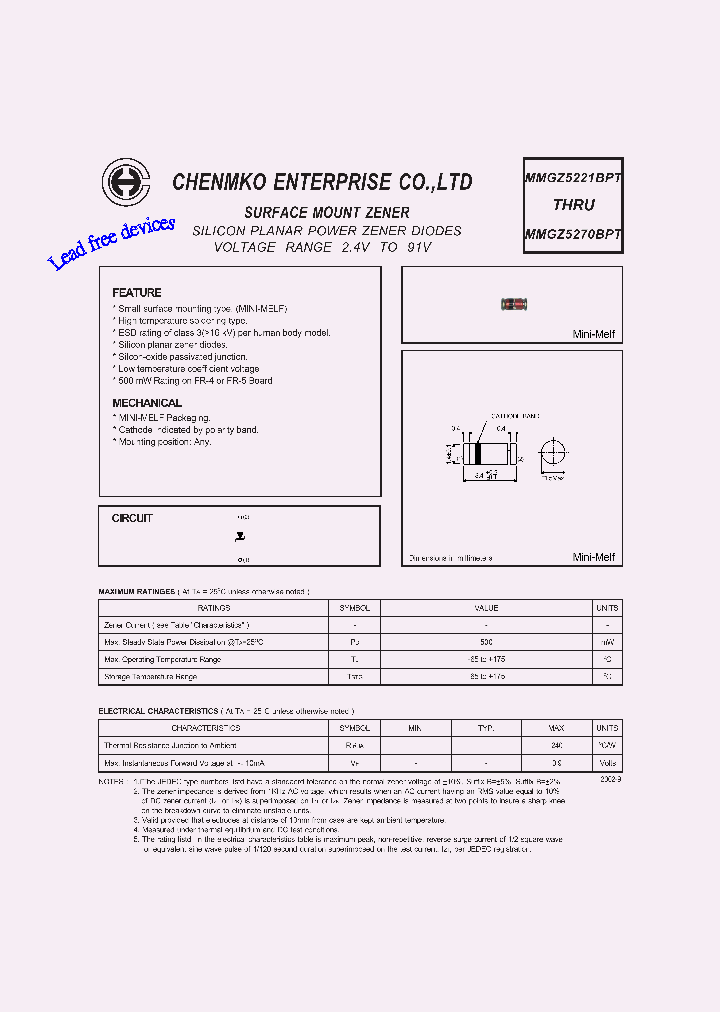 MMGZ5262BPT_4463833.PDF Datasheet