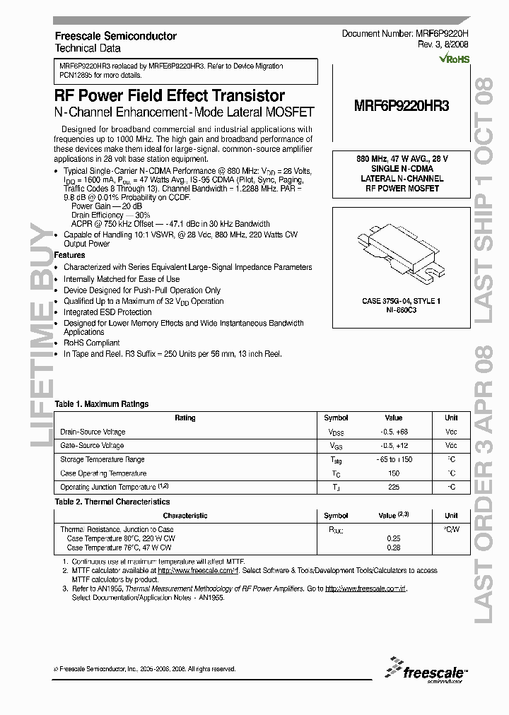 MRF6P9220HR3_4307225.PDF Datasheet