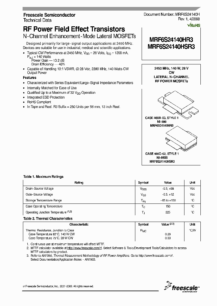 MRF6S24140H_4402063.PDF Datasheet