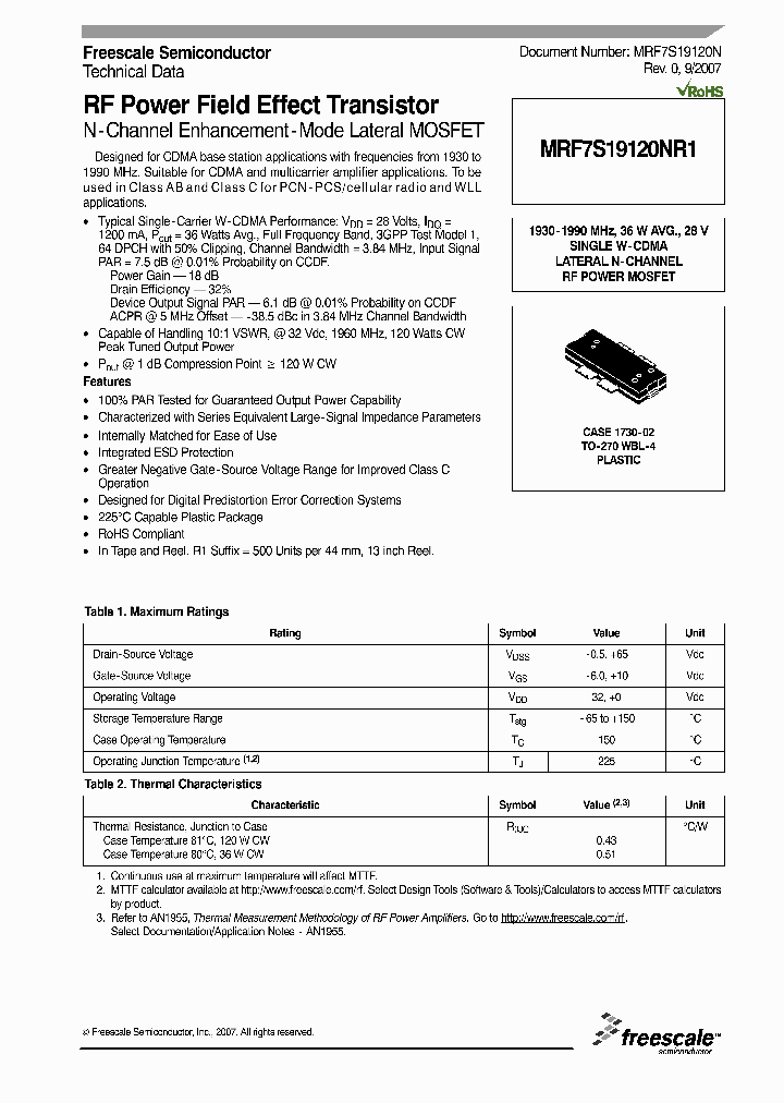 MRF7S19120NR1_4237718.PDF Datasheet