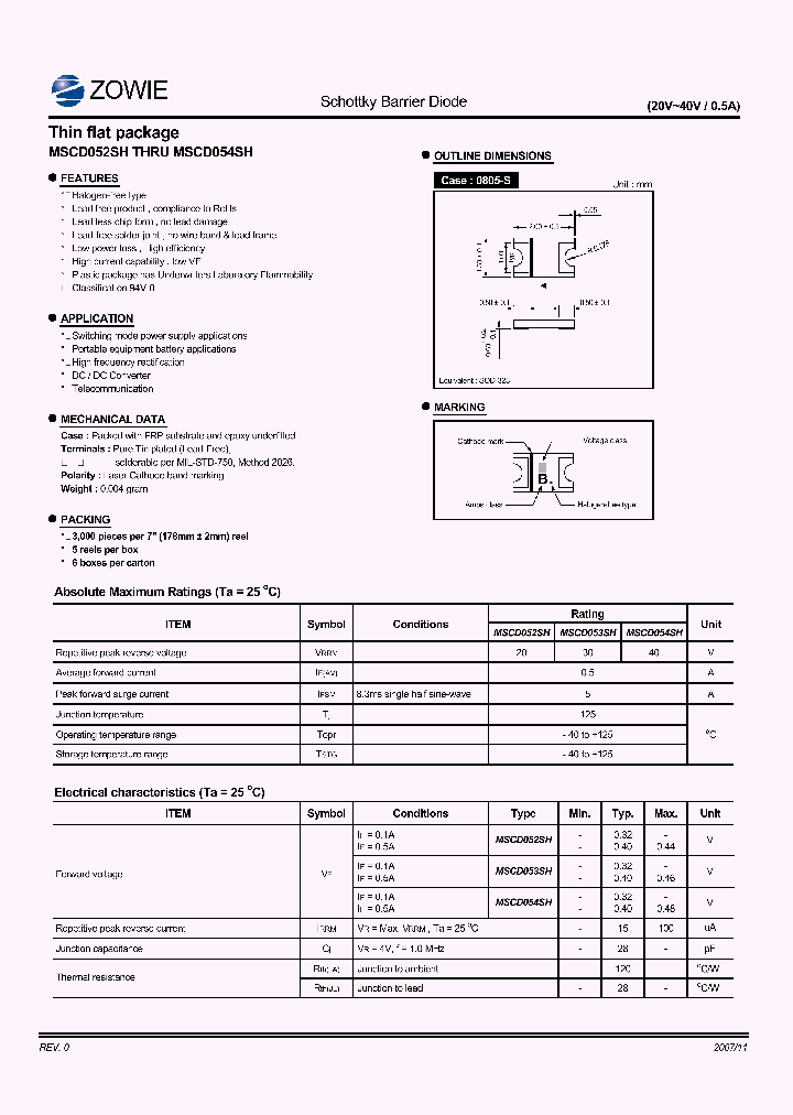 MSCD052SH_4646432.PDF Datasheet