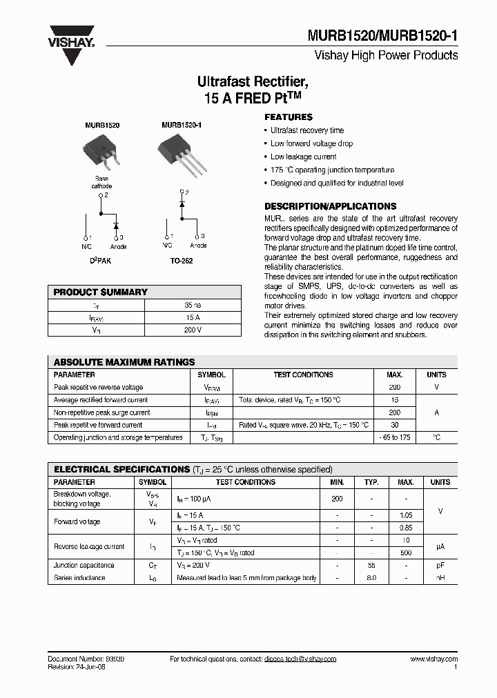 MURB1520-1_4361208.PDF Datasheet