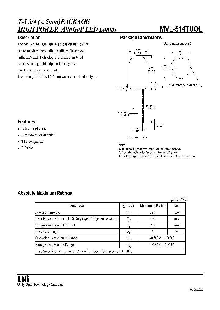 MVL-514TUOL_4598231.PDF Datasheet