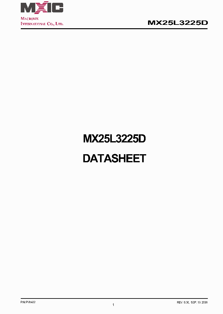 MX25L3225D_4631761.PDF Datasheet