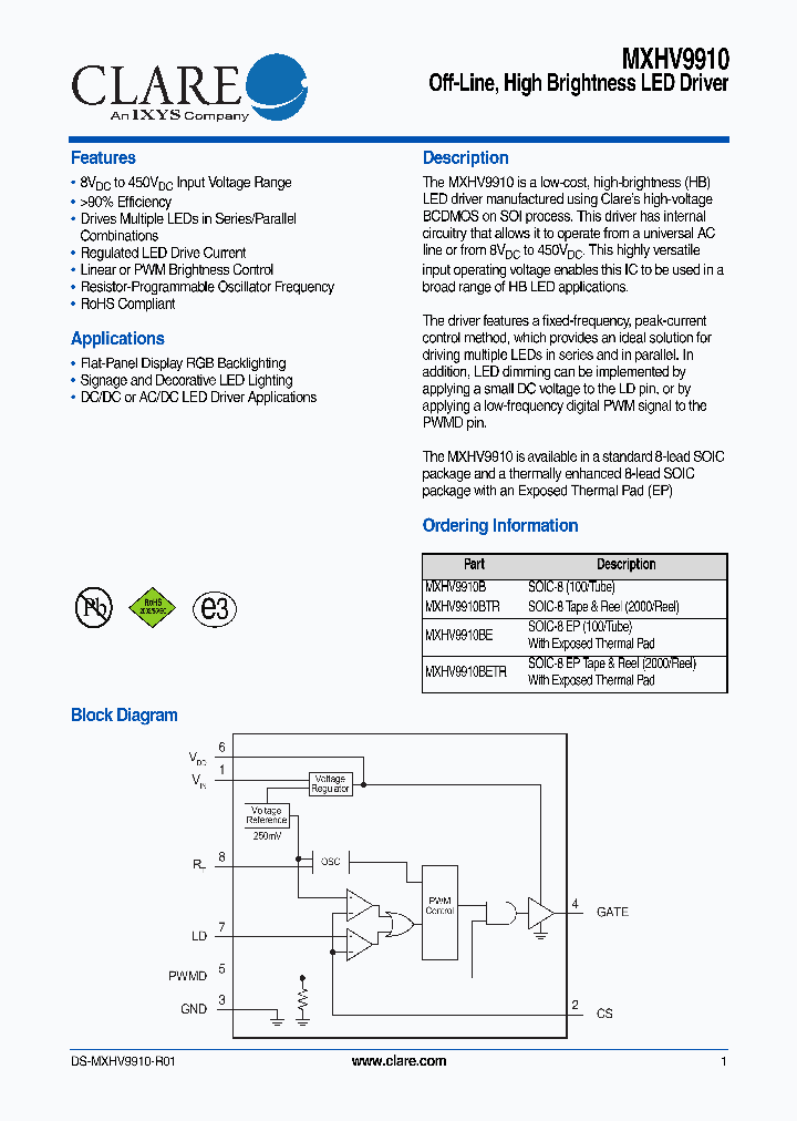 MXHV9910_4554417.PDF Datasheet