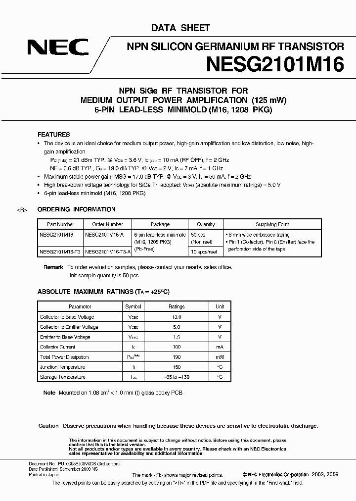 NESG2101M16-A_4550530.PDF Datasheet