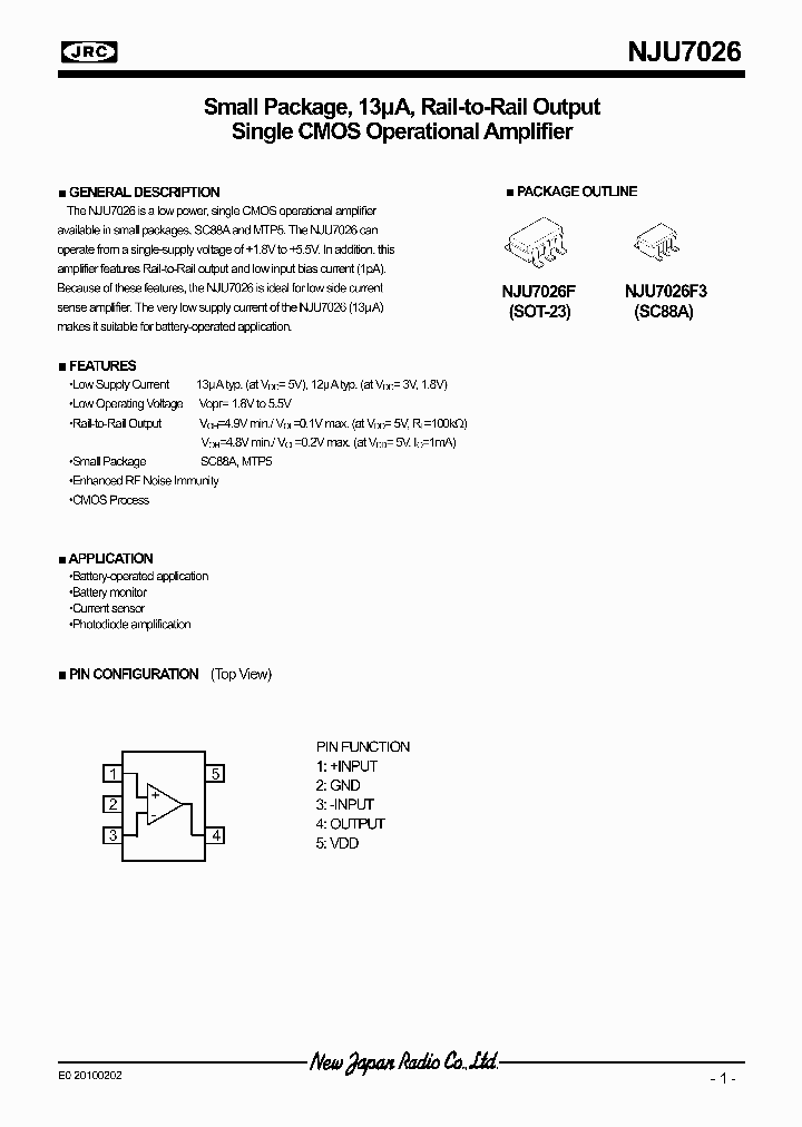 NJU7026F_4650187.PDF Datasheet