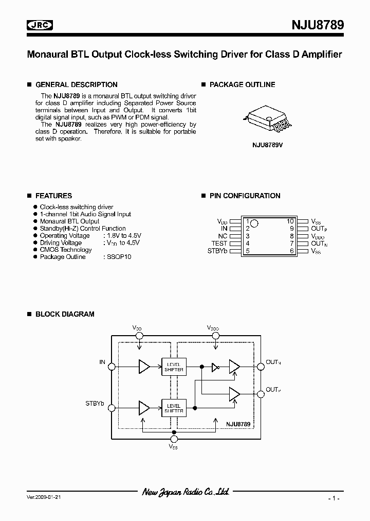 NJU8789_4606763.PDF Datasheet