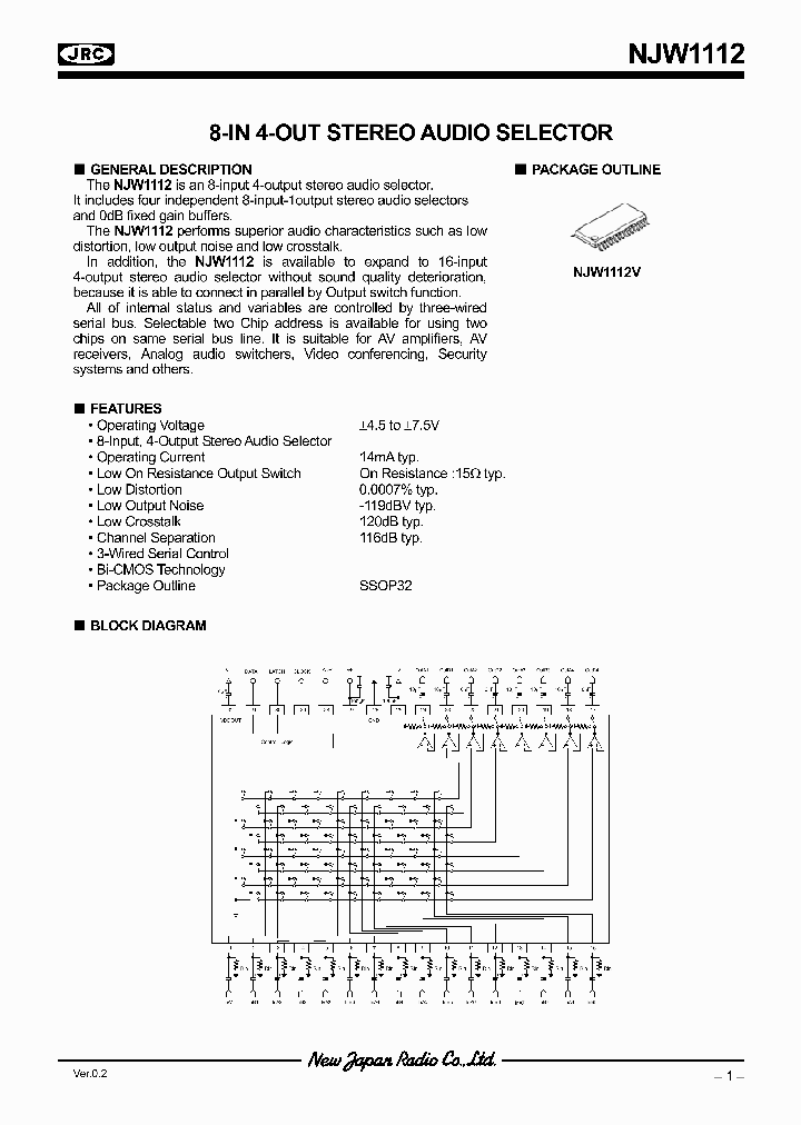 NJW1112_4599817.PDF Datasheet