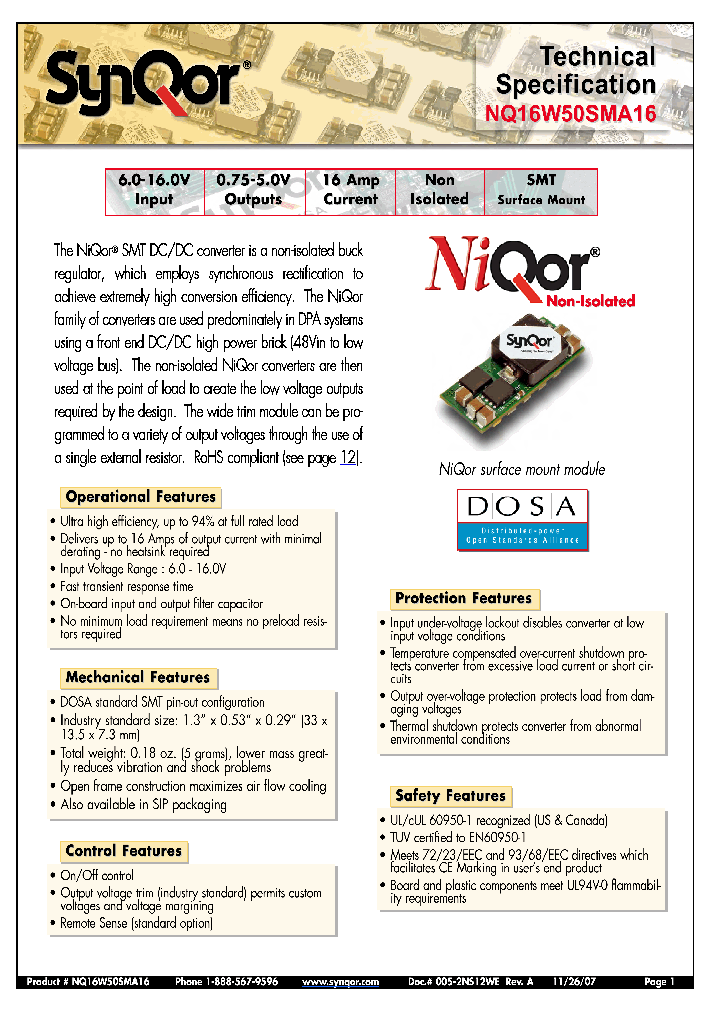 NQ16W50SMA16OSS-G_4521086.PDF Datasheet