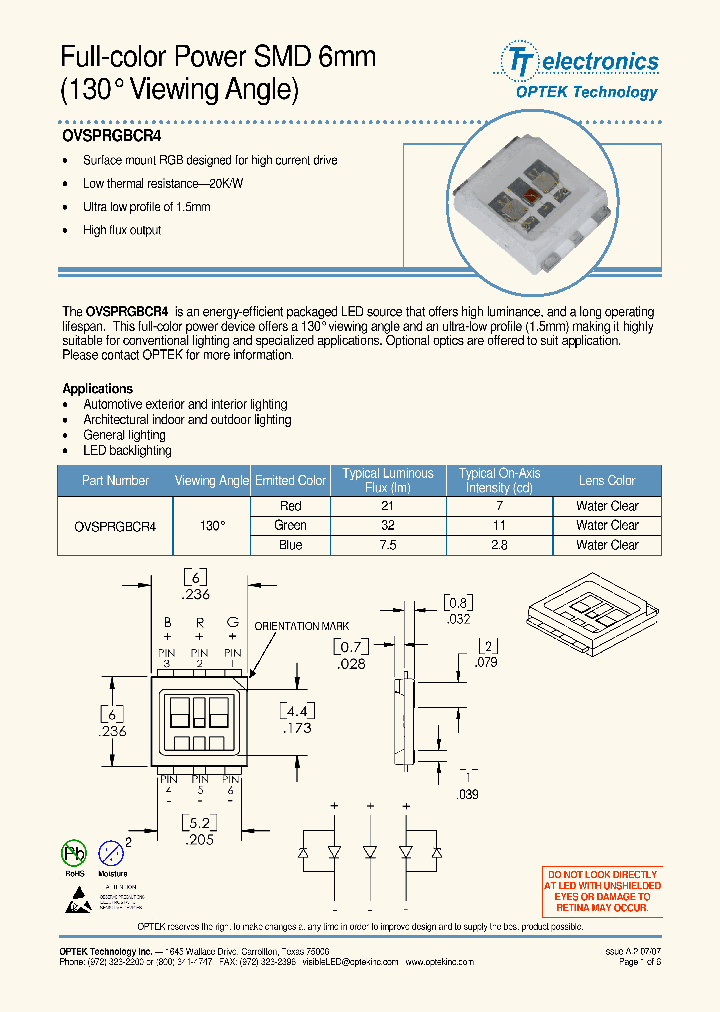 OVSPRGBCR4_4291932.PDF Datasheet