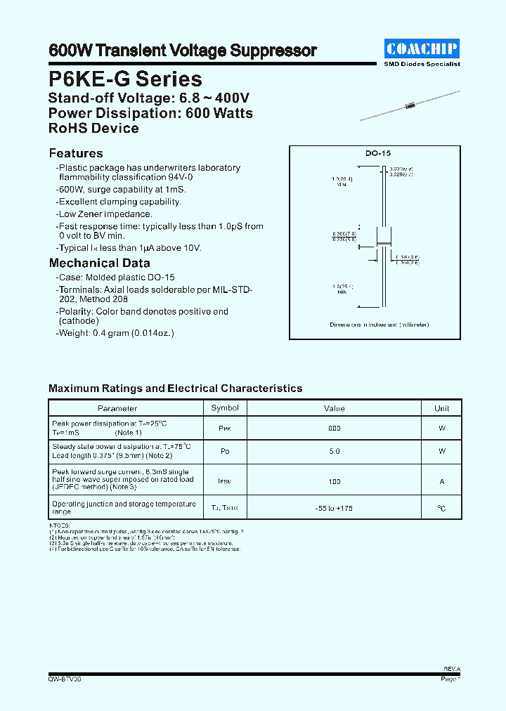 P6KE200A-G_4602906.PDF Datasheet