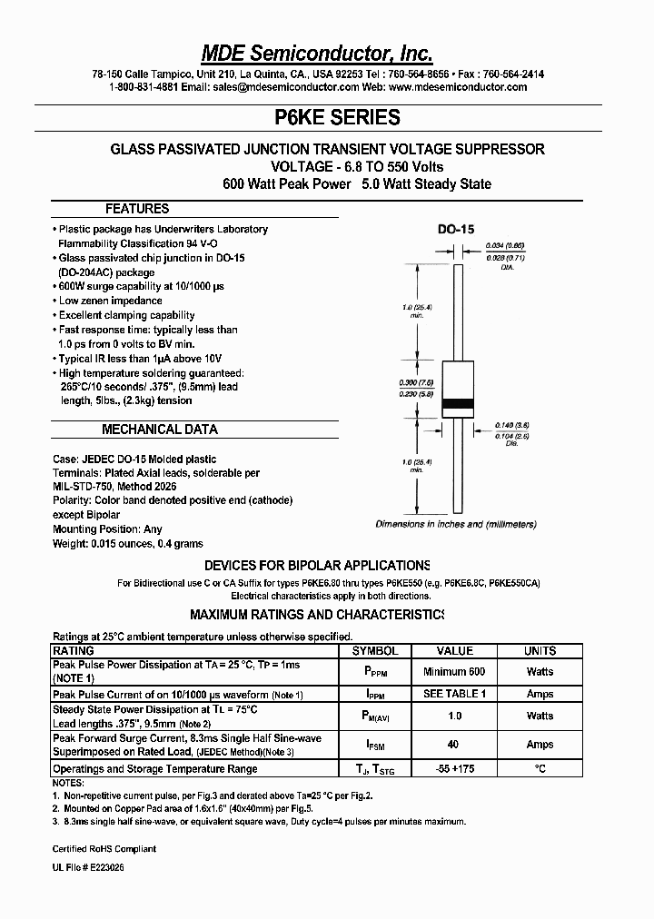 P6KE75CA_4630458.PDF Datasheet