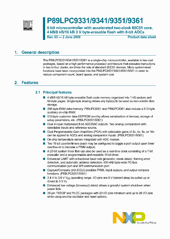 P89LPC9341FDH_4652841.PDF Datasheet