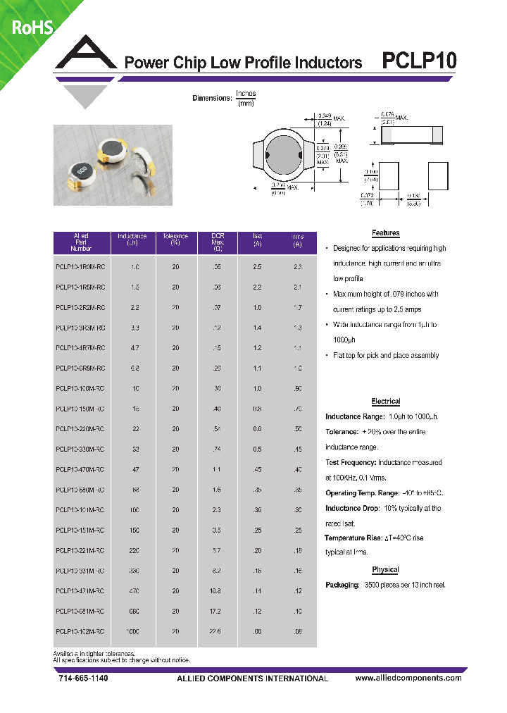 PCLP10-470M-RC_4466970.PDF Datasheet