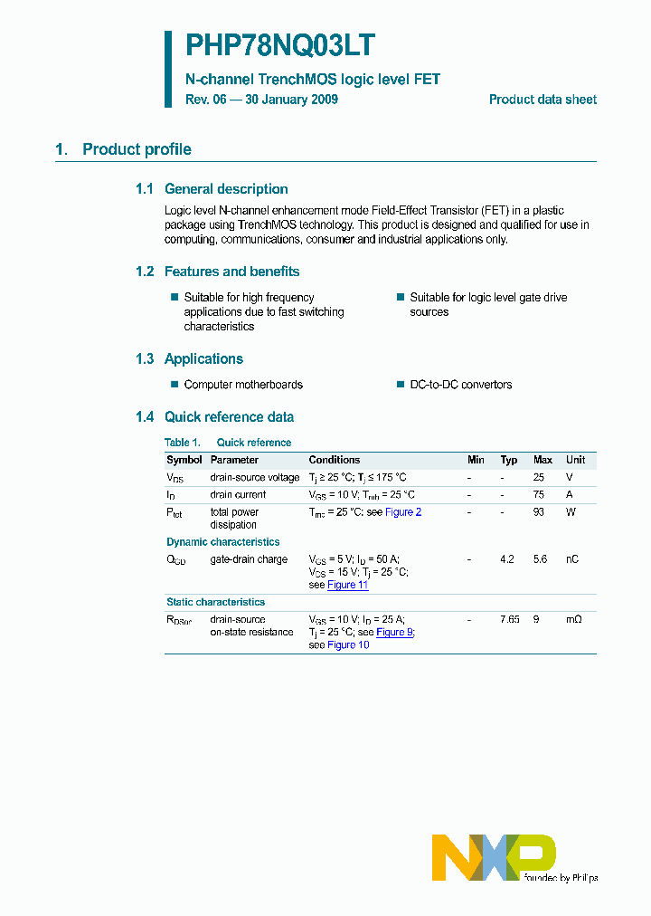 PHP78NQ03LT_4551547.PDF Datasheet