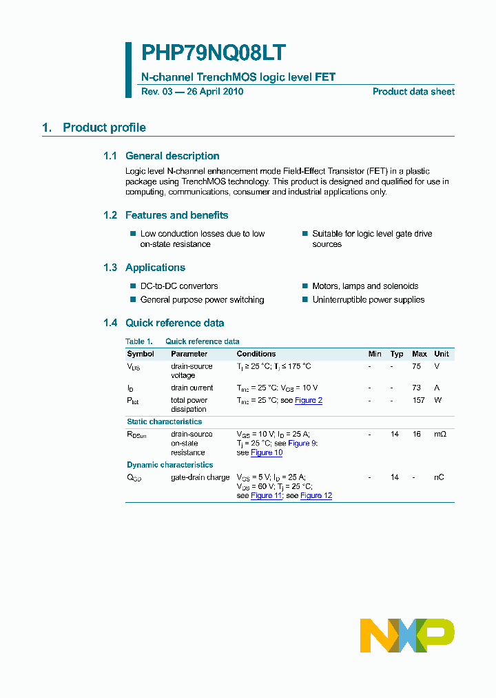 PHP79NQ08LT_4640473.PDF Datasheet