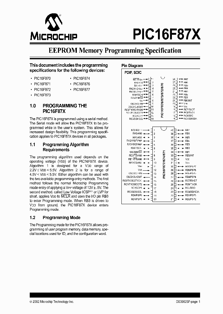 PIC16F874_4248966.PDF Datasheet