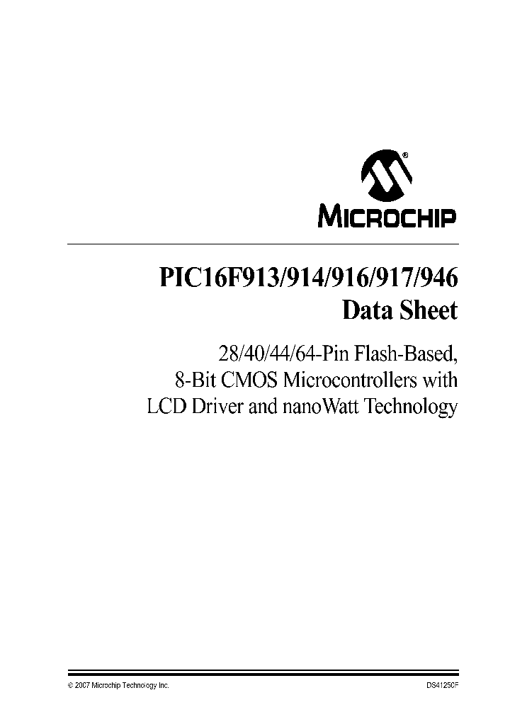 PIC16F913T-IPTQTP_4800878.PDF Datasheet