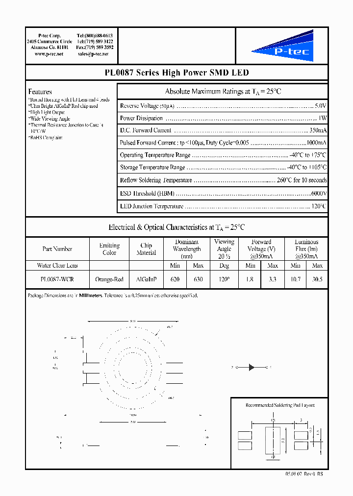 PL0087-WCR_4705585.PDF Datasheet