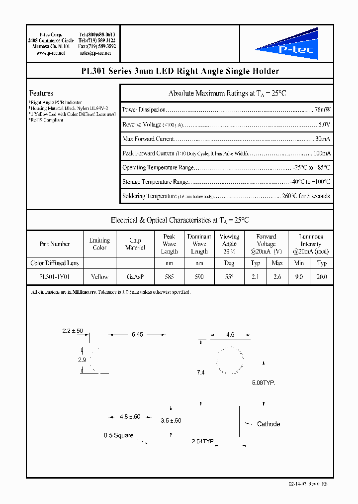 PL301-1Y01_4551603.PDF Datasheet