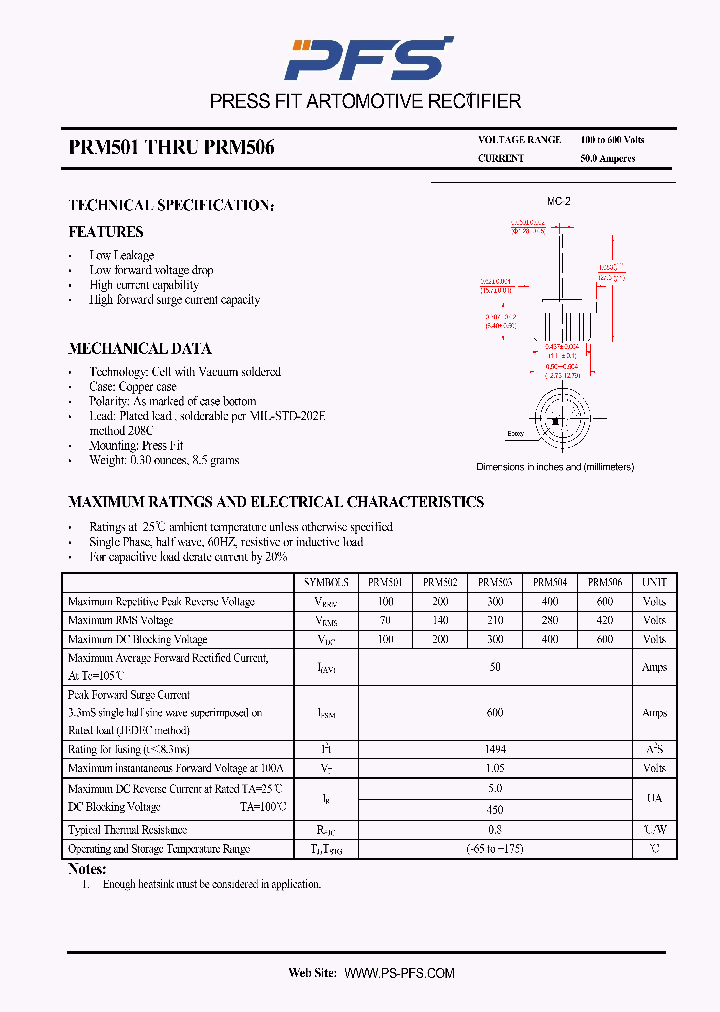 PRM501_4851031.PDF Datasheet