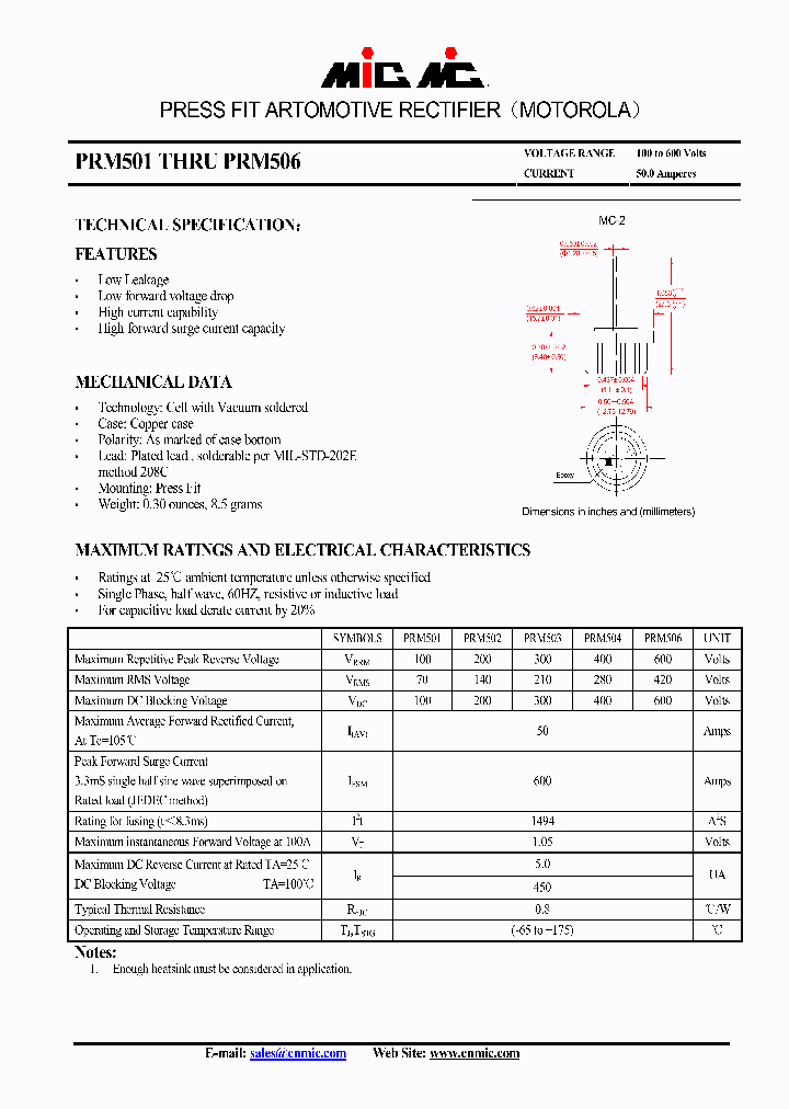 PRM506_4390538.PDF Datasheet