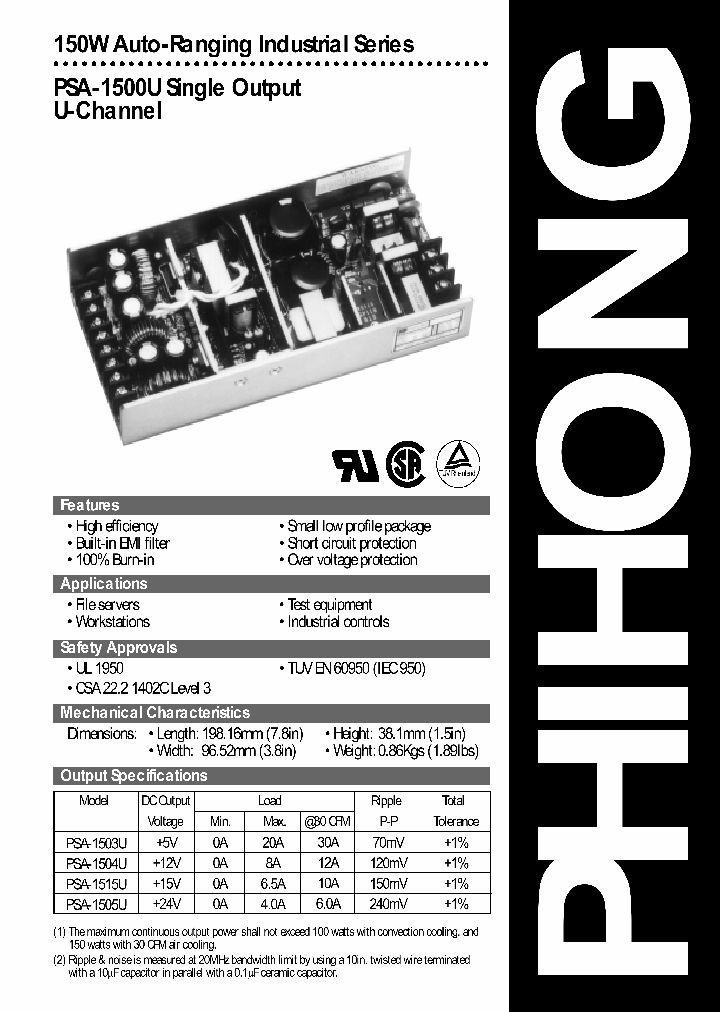 PSA-1503U_4750799.PDF Datasheet