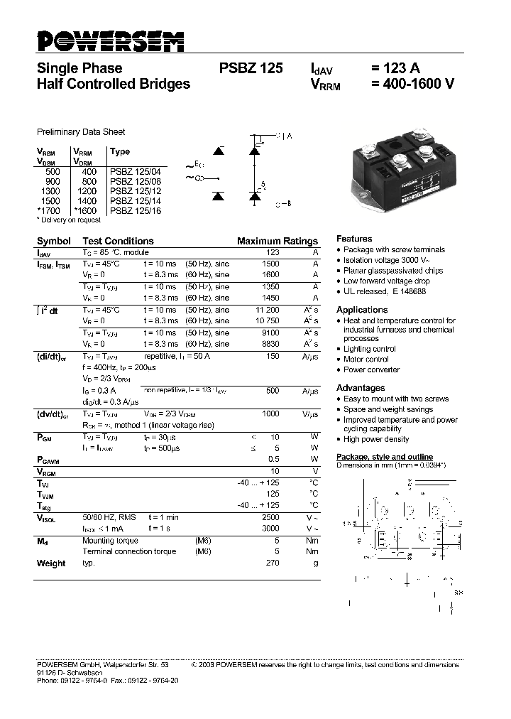 PSBZ125_4617413.PDF Datasheet