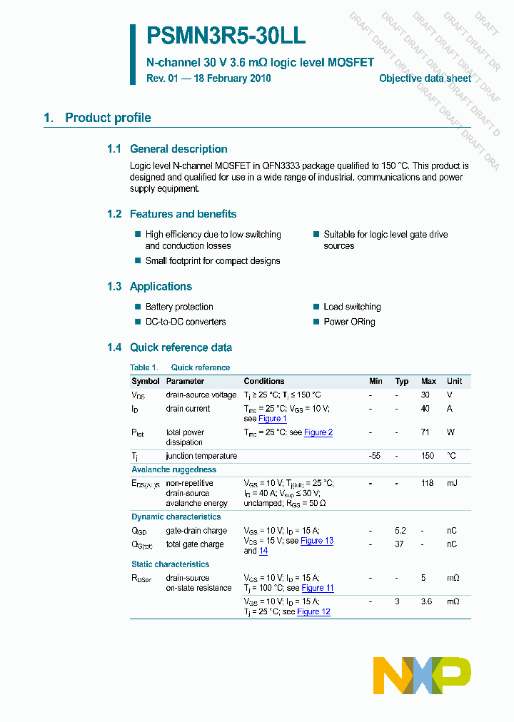 PSMN3R5-30LL_4740589.PDF Datasheet