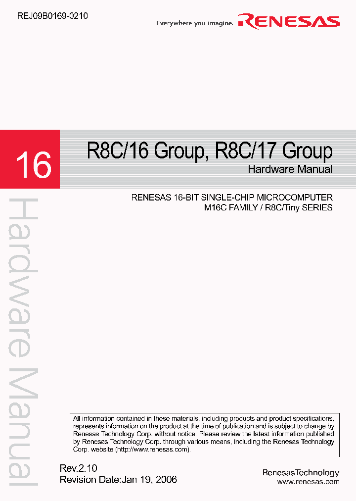 R5F21163DSP_4756541.PDF Datasheet