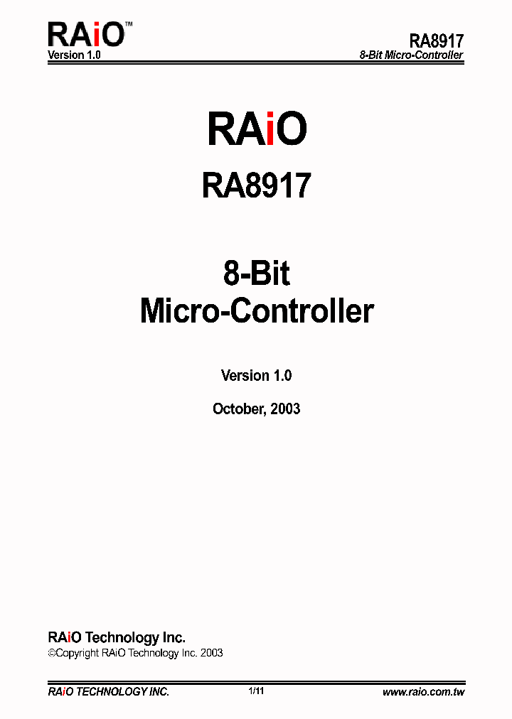 RA8917_4240146.PDF Datasheet