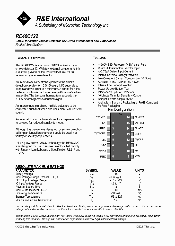 RE46C122_4850014.PDF Datasheet