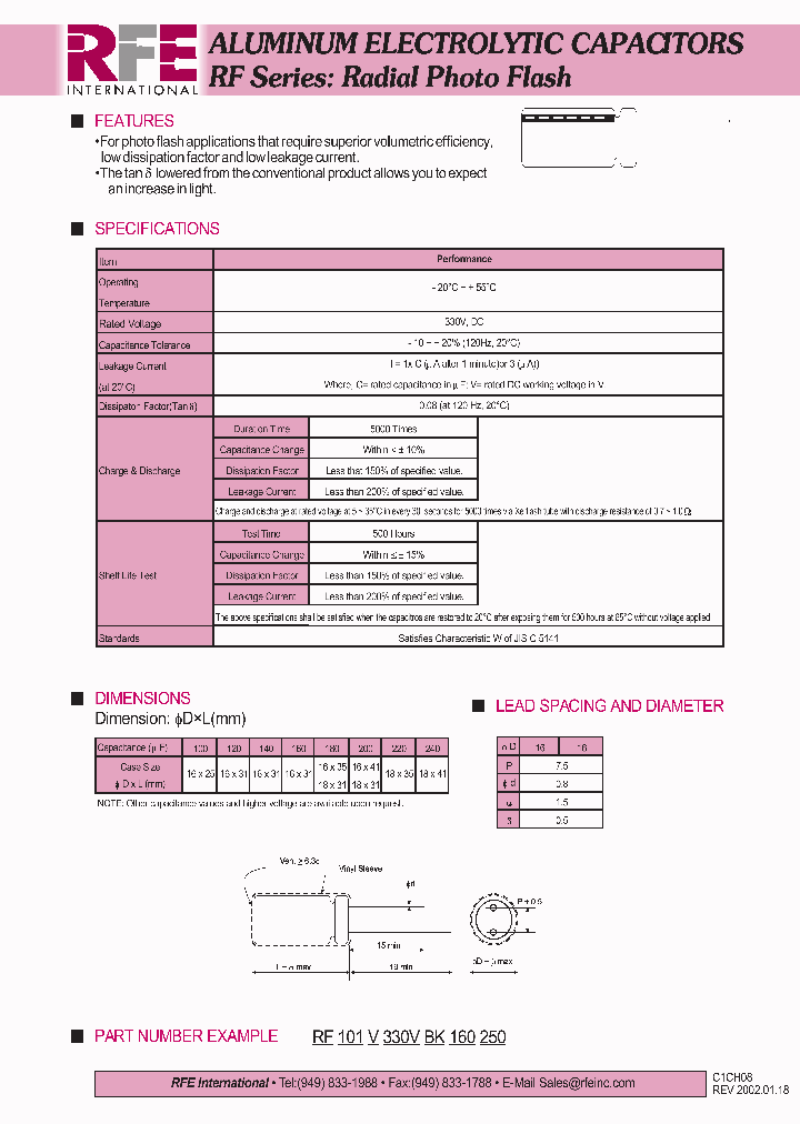 RF101V330VBK160250_4541805.PDF Datasheet