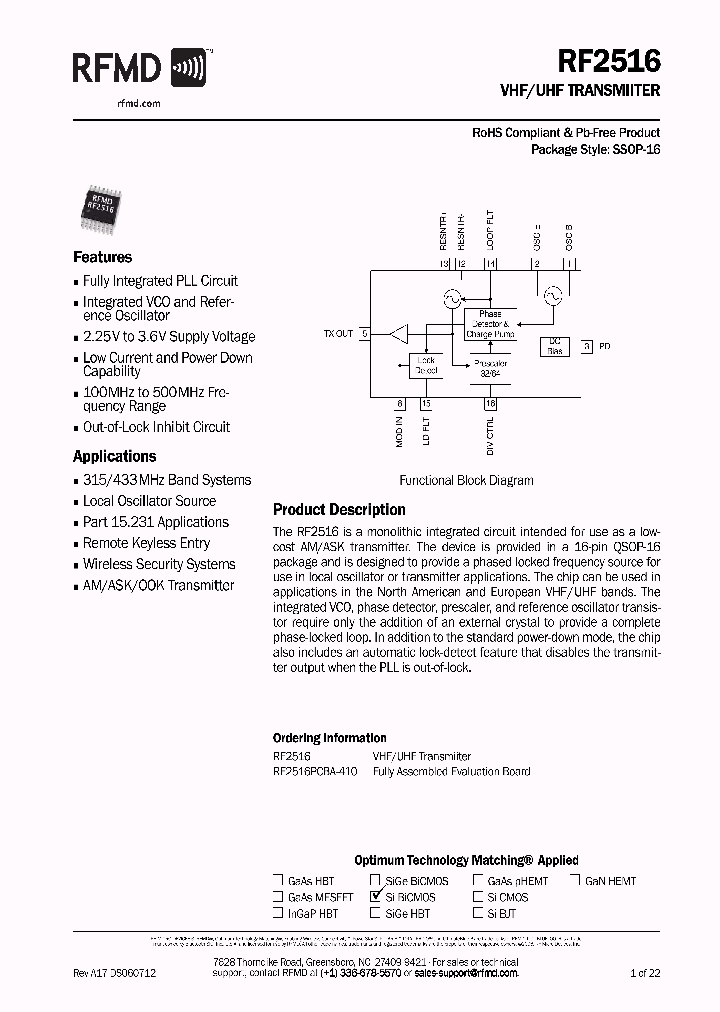 RF2516PCBA-410_4207060.PDF Datasheet