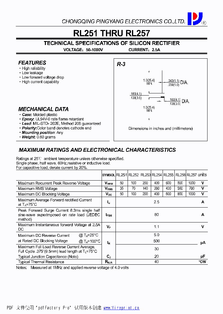 RL254_4490709.PDF Datasheet