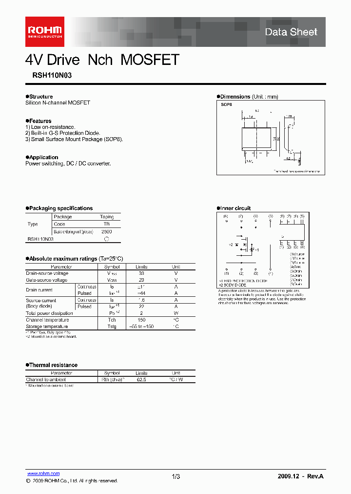 RSH110N03_4673773.PDF Datasheet