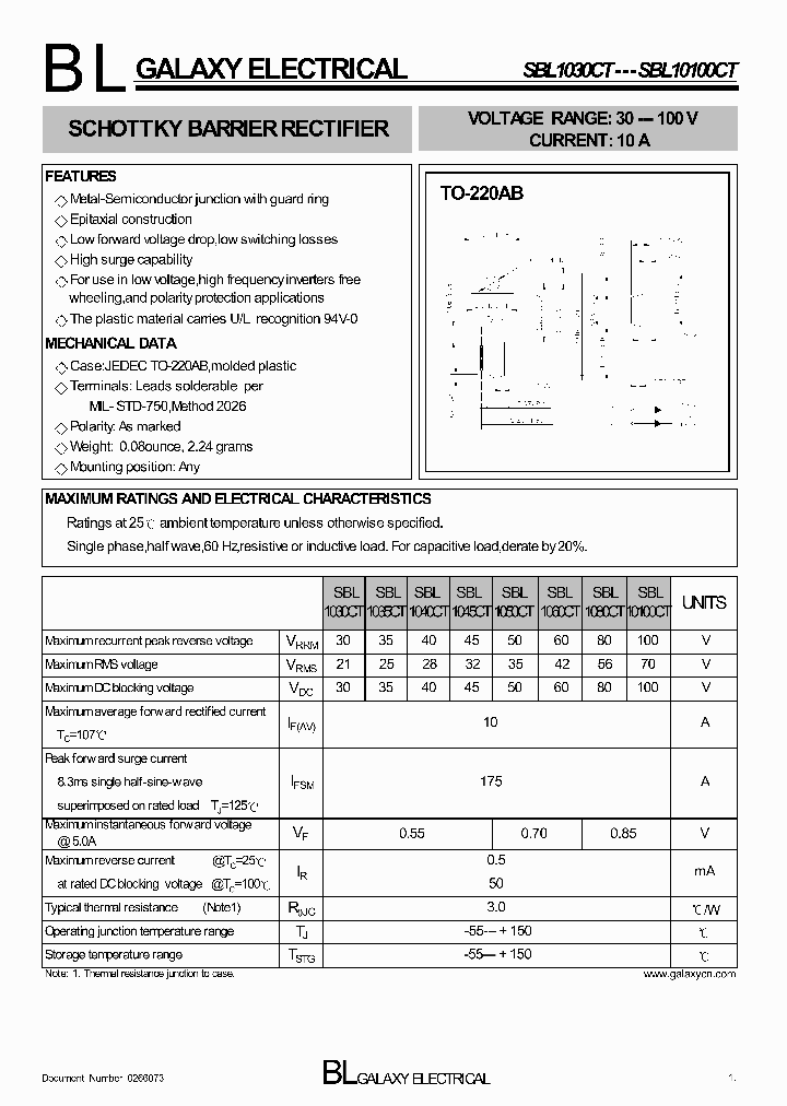 SBL10100CT_4192707.PDF Datasheet