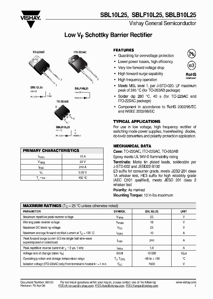 SBLB10L25_4256600.PDF Datasheet