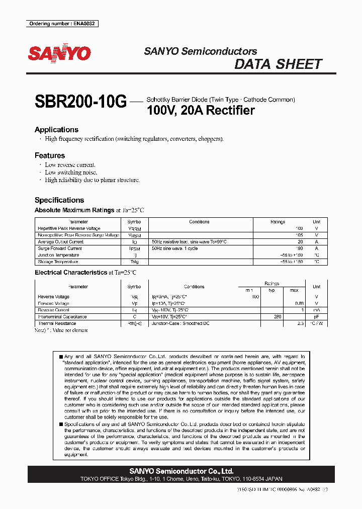 SBR200-10G_4848759.PDF Datasheet