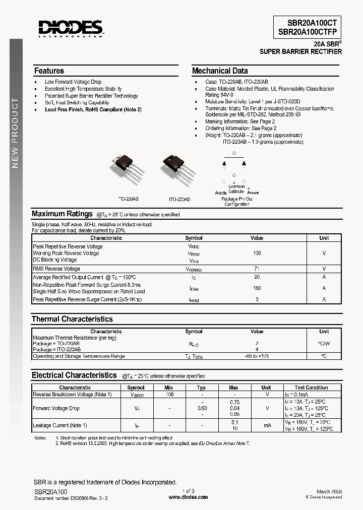 SBR20A100CT_4693520.PDF Datasheet