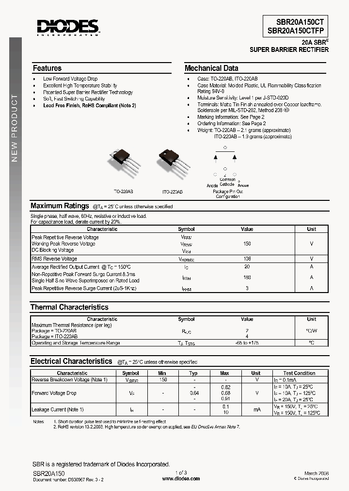 SBR20A150CT_4693522.PDF Datasheet