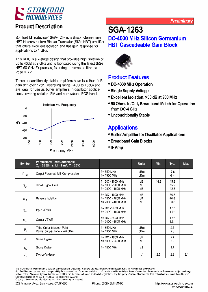 SGA-1263_4370965.PDF Datasheet
