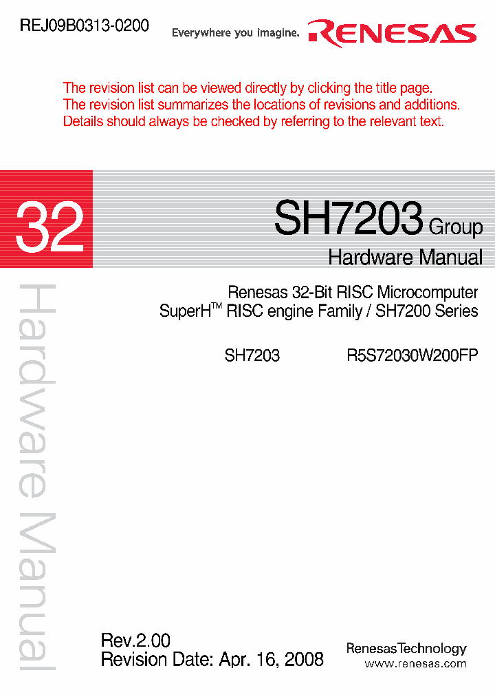 SH7203_4785031.PDF Datasheet