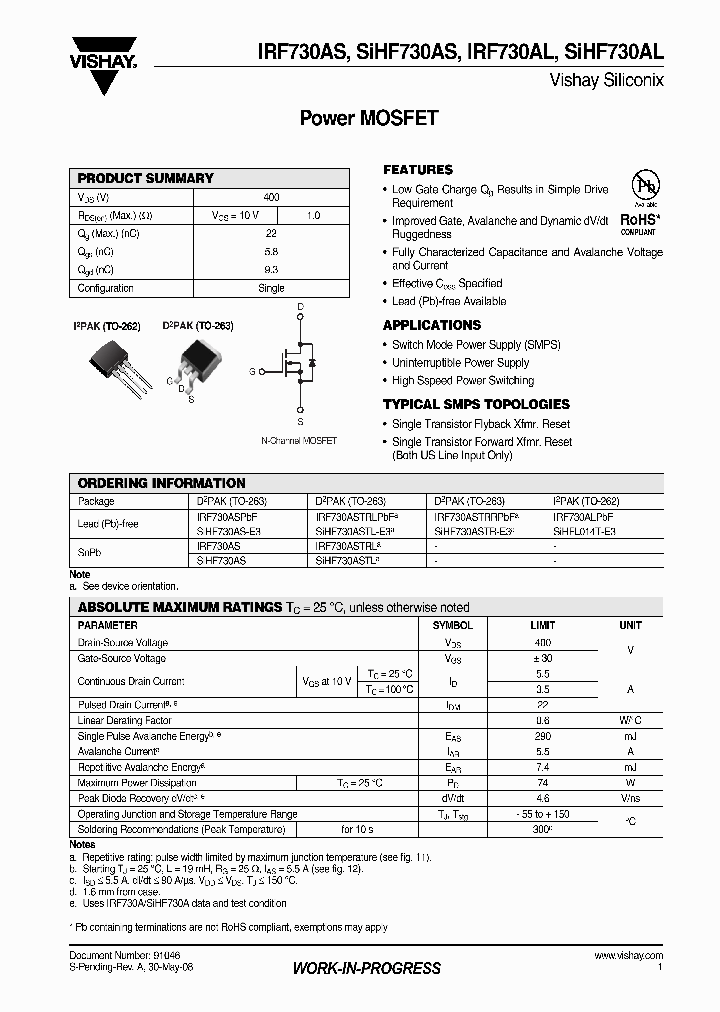 SIHF730ASTL-E3_4730451.PDF Datasheet