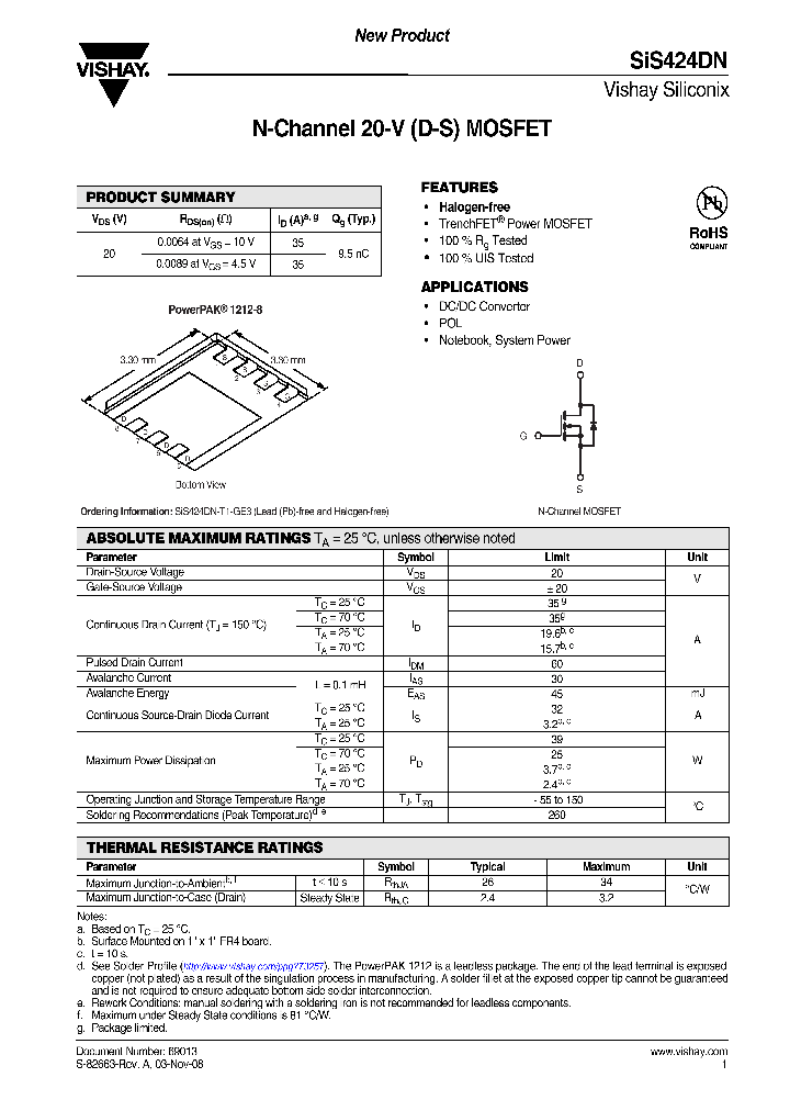 SIS424DN_4398236.PDF Datasheet