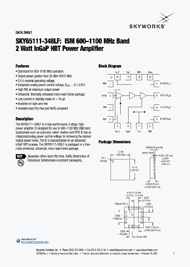 SKY65111-348LF_4169577.PDF Datasheet