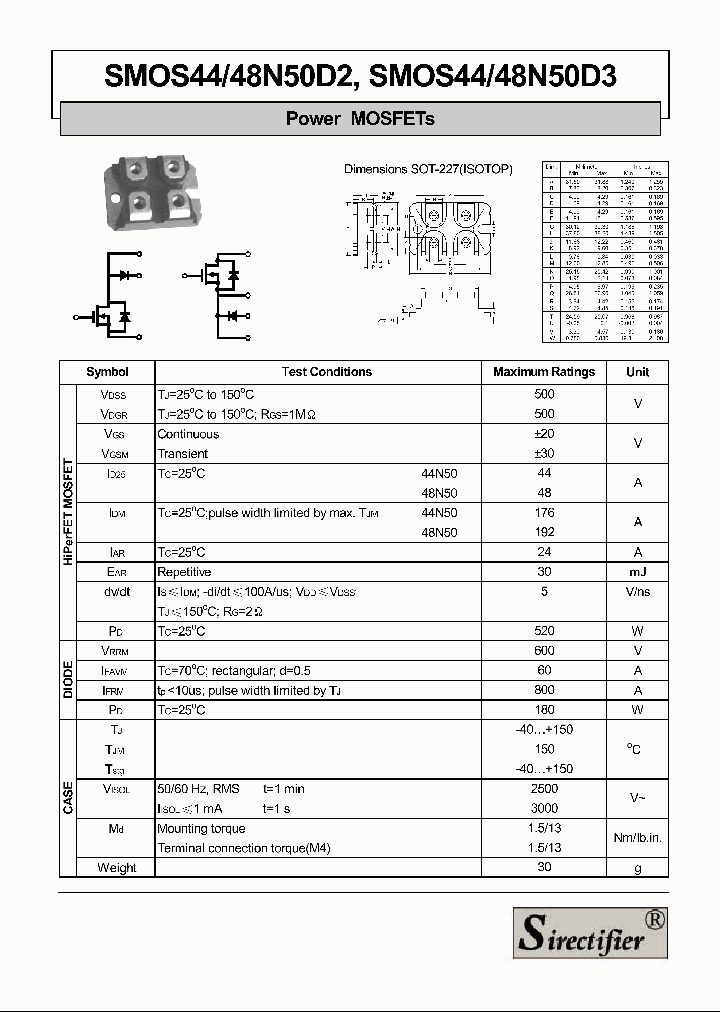 SMOS48N50D2_4225986.PDF Datasheet