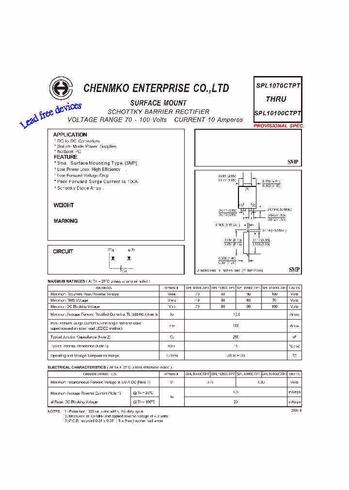 SPL10100CTPT_4448945.PDF Datasheet